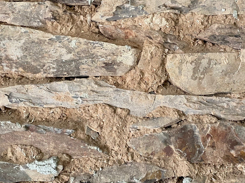 Steinwand alt in der Nahaufnahme